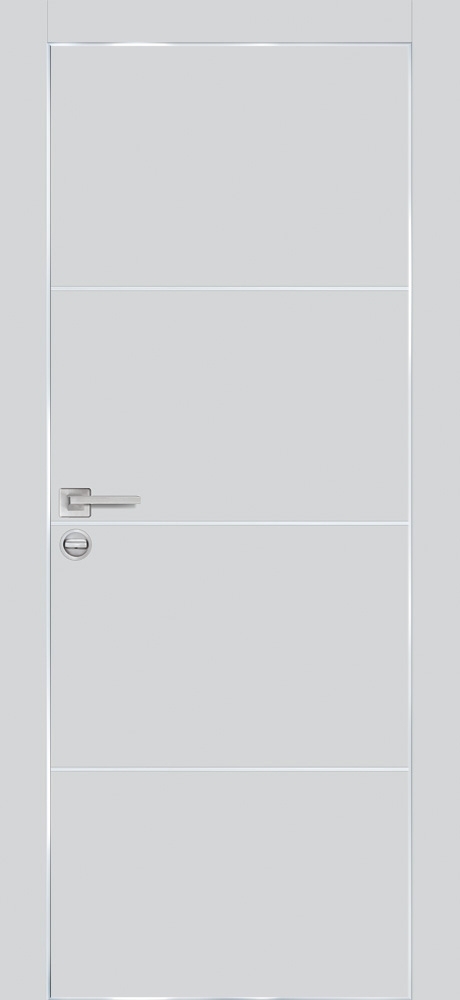Межкомнатная дверь PX-2  AL кромка с 4-х ст. Сапфир матовый
