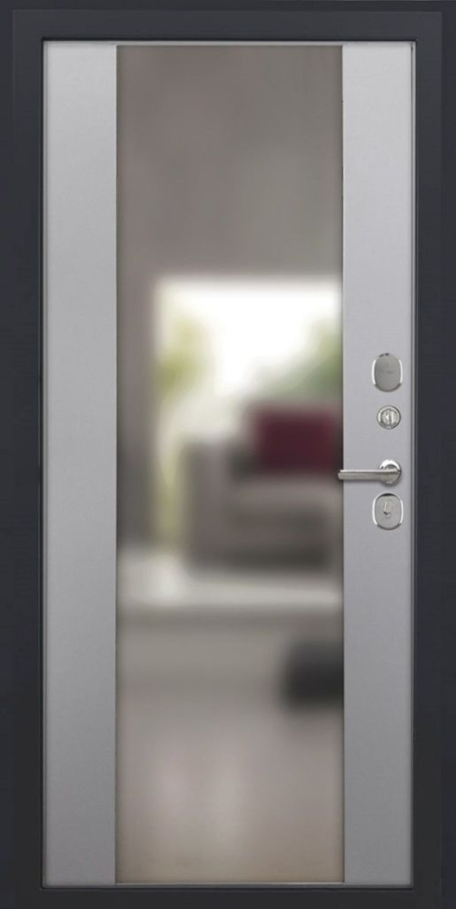 Товар Дверь ДвериПРО L-43 Алиса (16мм, ПВХ софт грей, зеркало) DPRO195331