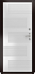 Дверь ДвериПРО Модель L-48 ФЛ-185 (10мм, ПВХ ясень белый) DPRO195577 фото