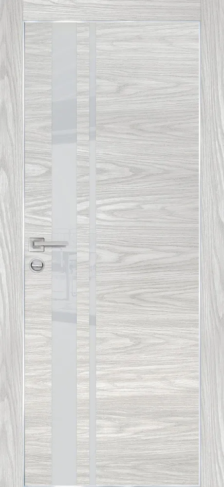 Межкомнатная дверь PX-16  AL кромка с 4-х ст. Дуб скай бежевый